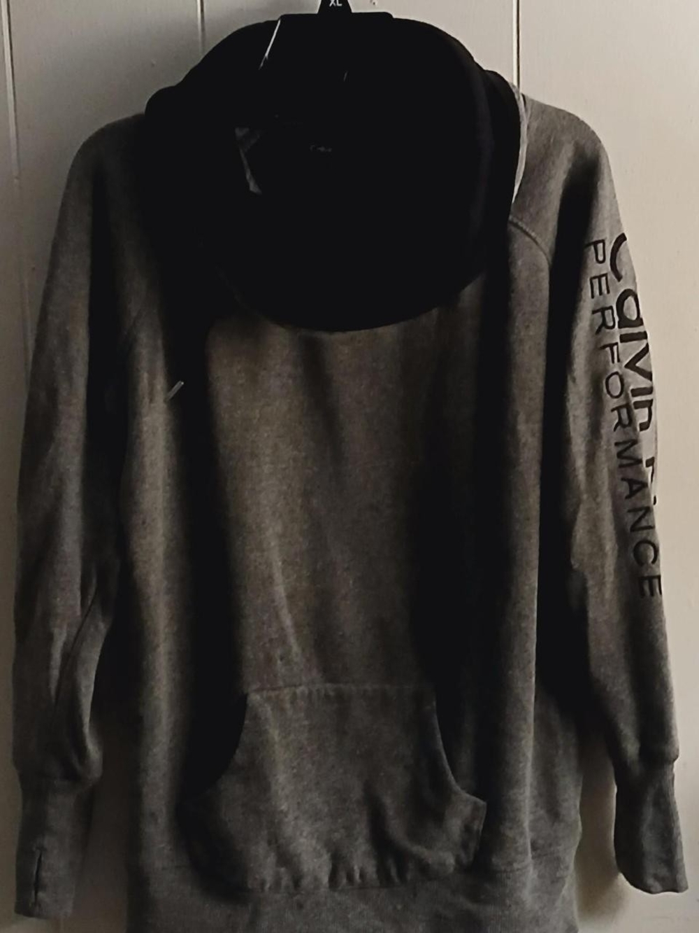 Calvin Klein Charcoal Gray Crewneck Performance Sweater